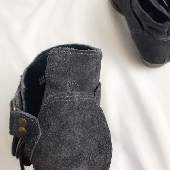 Free People Tortuga black boho snakeskin ankle booties size EU37 - Picture 14 of 14